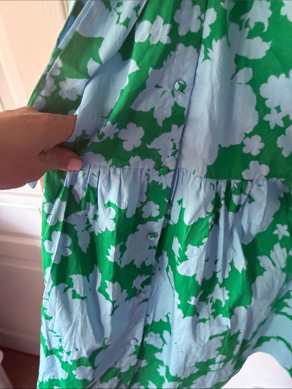NWT Sugarlips Riona Floral Wynette Tie-Waist Midi/Maxi Dress - Picture 6 of 9